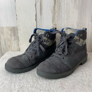 Toms | Kids Winter Boots Size 4 Grey Blue Camo